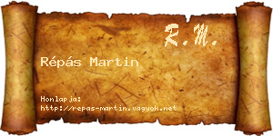 Répás Martin névjegykártya